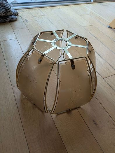 Vintage Glass Pendant Lampshade