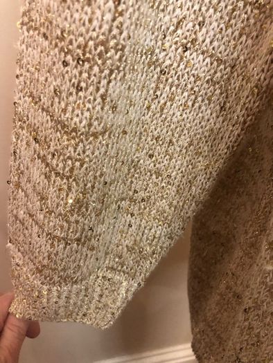 So fabulous gold sparkly cardigan (2XL)