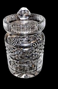 Waterford crystal Castlemaine lidded jar 13cm