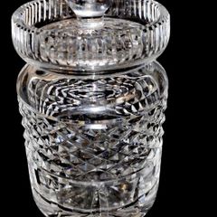 Waterford crystal Castlemaine lidded jar 13cm