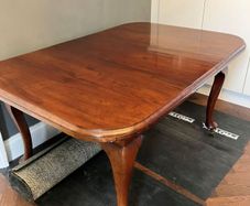 Mid century extendable dining table and chairs
