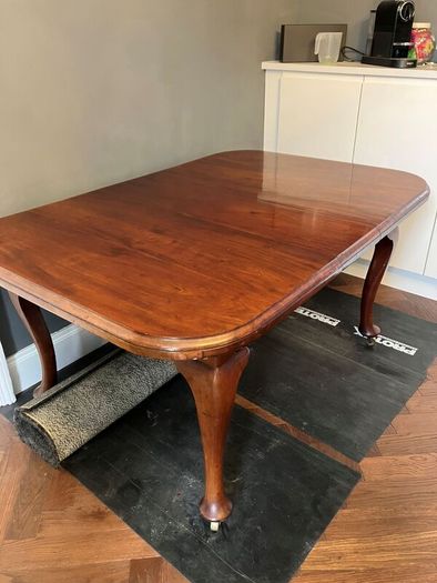 Mid century extendable dining table and chairs