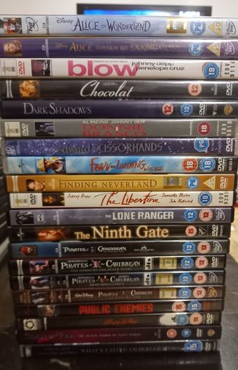 Johnny Depp Dvd Collection Bundle Lot Blow Donnie Brasco Sleepy Hollow Edward Scissorhands Etc.