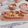 BNWT Pink Silicone Cloud shaped Feeding Placemat Image 2