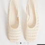 Mango woven flat slingback shoe Image 6