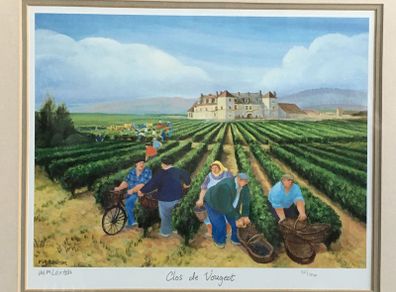 Margaret Loxton - Burgundy Vineyards Set of 4 limited edition prints