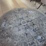 Distressed Traditional Rug 200cm (Dark blue/grey) Image 2