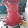 Red Spainish Pottery Jug Image 3
