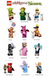 Choose Lego  71053 Shrek mini figures