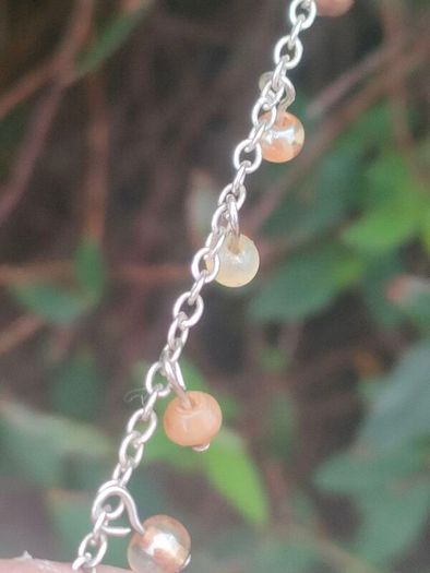 Vintage Sterling Silver necklace with Semi-Precious stones