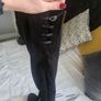 Black suede over the knee boots Image 2