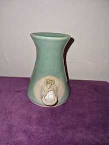 Irish Stoneware face vase