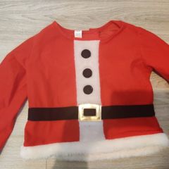 Santa Claus 3/5 years old costume top