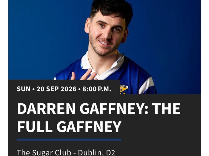 Darren Gaffney x 2 tickets