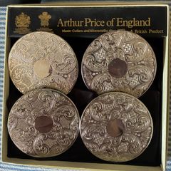 Arthur Price of England silver plated coasters (Boxed )