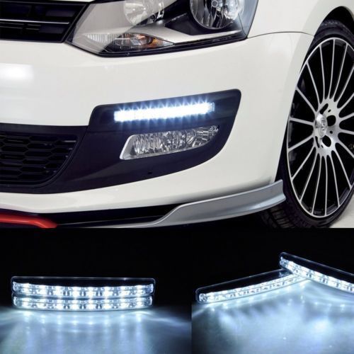 Universal 8W 8 LED Work Fog Lights Bar Spot Light Offroad Car Van Truck Tractor Jeep Truck 12V Trailer