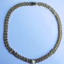 Vintage Art Deco Choker Necklace Ladies gold, pearl necklace Image 2
