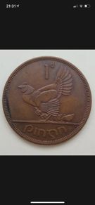 1968 Ireland Eire 1d One Penny Coin