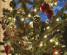 christmas tree and decorations