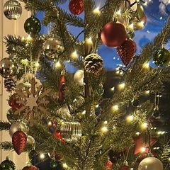 christmas tree and decorations