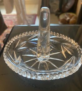 Vintage Galway crystal Ring holder/ Dish