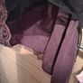 Dark purple camisole dress with lace hem Image 3