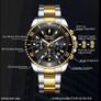 Black and Gold men's watch Image 6
