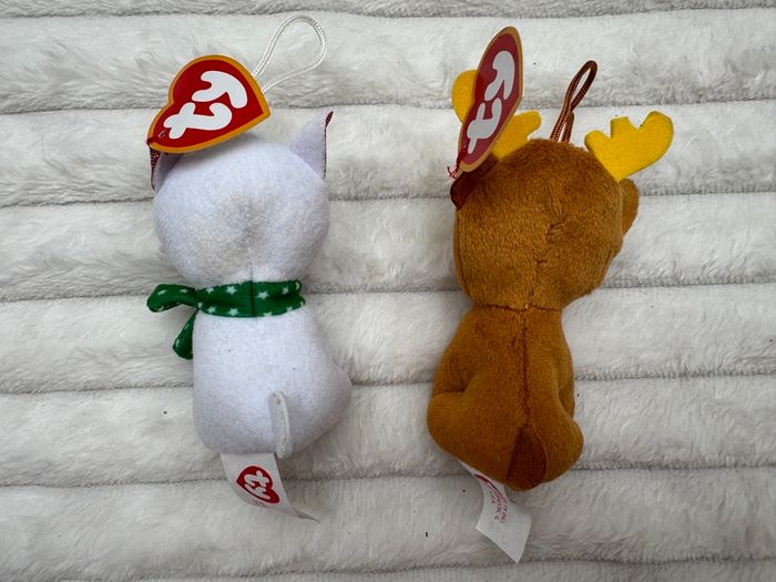 Reggie The Reindeer Ty Christmas Festive Mcdonalds Happy Meal Nicky Unicorn Dirty Used Please see pictures