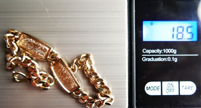 Vintage Gold Plated Bracelet length 7,5"