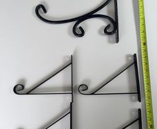 Hanging basket brackets
