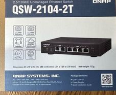QNAP QSW-2104-2T 10GbE and 2.5GbE Switch. Boxed. Like New