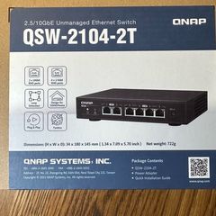 QNAP QSW-2104-2T 10GbE and 2.5GbE Switch. Boxed. Like New