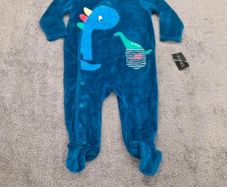 New Dunnes Stores Soft Dinosaur Sleepsuit