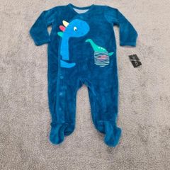 New Dunnes Stores Soft Dinosaur Sleepsuit