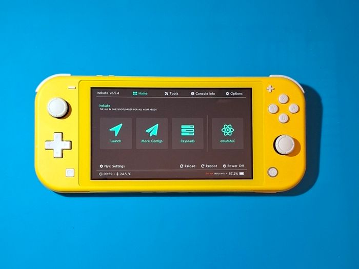 Yellow Switch Lite with Box (Modded)
