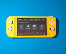 Yellow Switch Lite with Box (Modded)