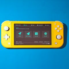 Yellow Switch Lite with Box (Modded)