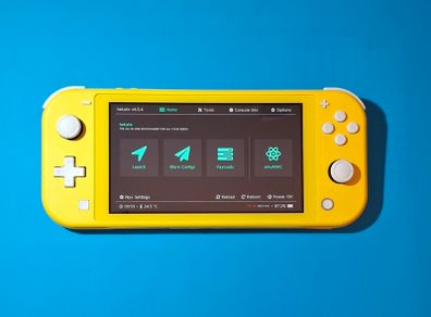 Yellow Switch Lite with Box (Modded)