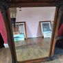 Vintage Very Heavy Rectangular Mirror Image 2
