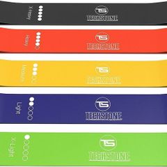 FREE EXPRESS SHIPPING Resistance Bands Set for Men and Women, Pack of 5 Different Resistance Levels Elastic Band for Home Gym Long Exercise Workout  Great Fitness Equipment for Training Yoga Free Carrying Bag