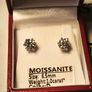 1 carat + 1 carat Moissanite Solitaire Stud Earrings Image 3