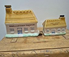 Irish Cottage ceramic bottles