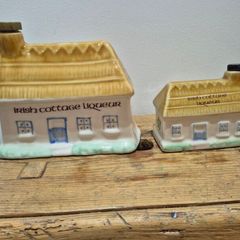 Irish Cottage ceramic bottles