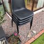 Chairs stacking for office or garden. Set of 4 Image 5