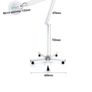 22w 5x dioptric magnifying glass with wheel & adjustable stand Image 5