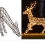 Affordable 2 in 1Large Rattan Stag And Doe Reindeer Indoor & Outdoor For Christmas Light Figure Image 2