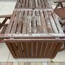 Patio table and three chairs Image 3