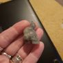 small skull with cat labradorite stone Image 3