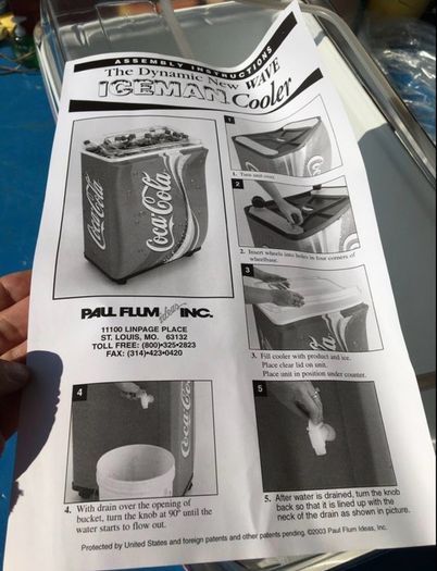 Coca Cola Ice Cooler New