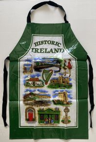Historic Ireland PVC Apron with tie-back Strings